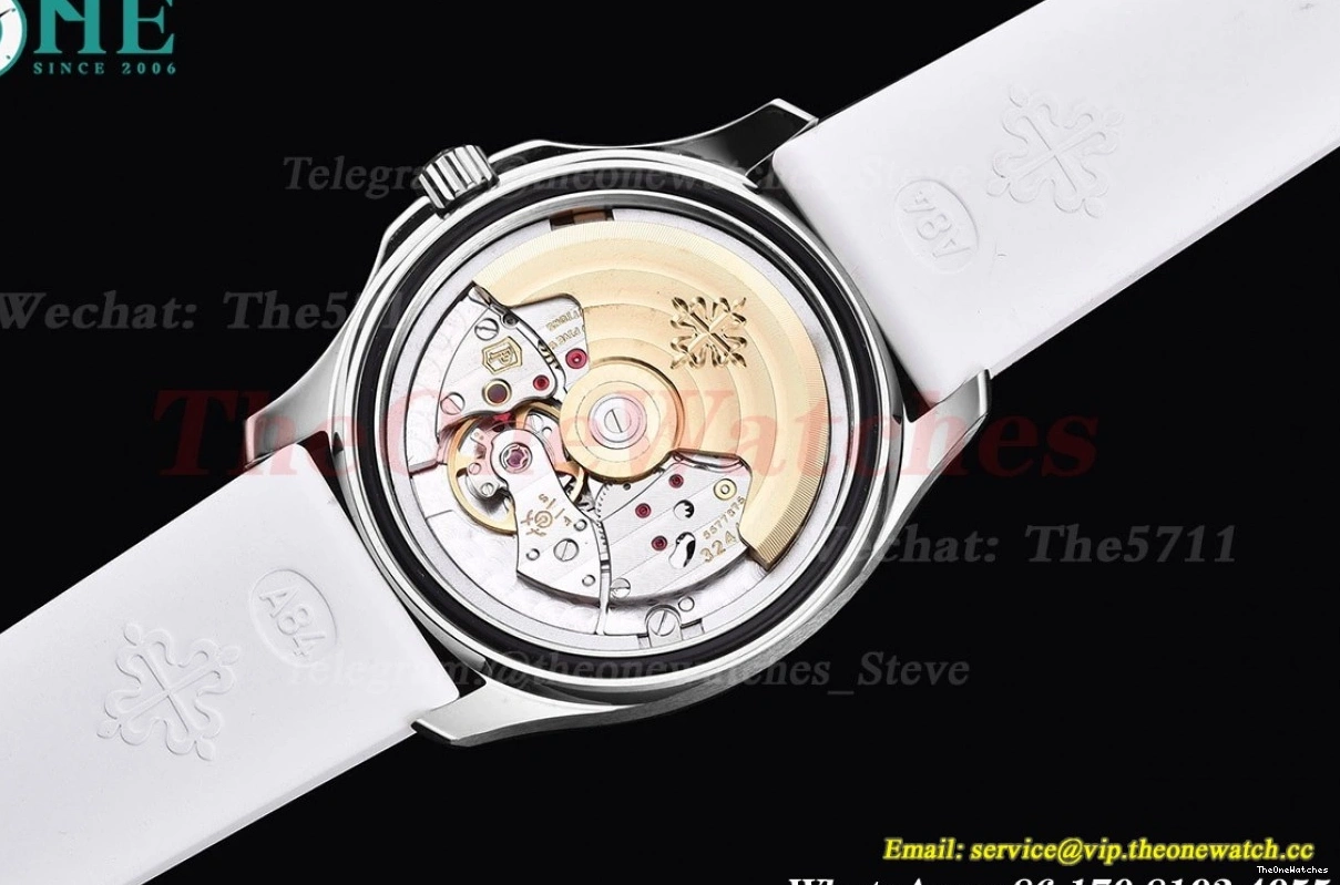 PPF Dial Aquanaut RU 35.6mm White SS A324 Ladies Dia 0523